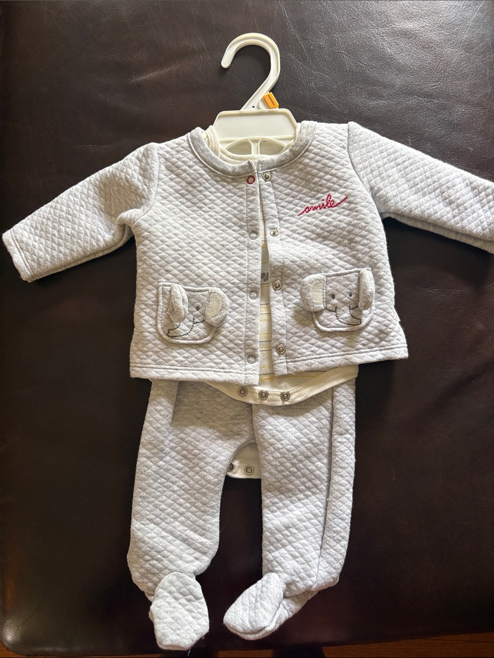 ED Ellen Degeneres Baby Quilted Footed 3-piece set